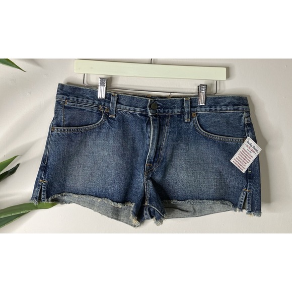 Lucky Brand Pants - Vintage Y2K Lucky Brand Dungarees Denim Cut Off Shorts Size 12 USA Made New